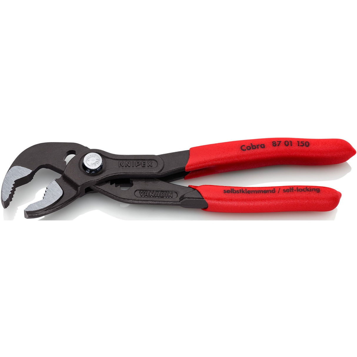 Knipex 87 01 150 waterpomptang cobra gepolijst 150mm