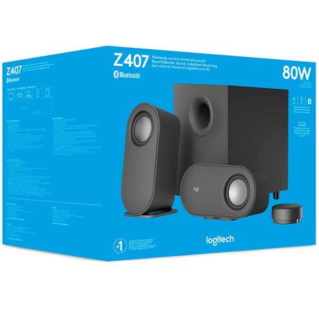 Logitech z407 bluetooth pc-luidspreker (zwart, bluetooth)