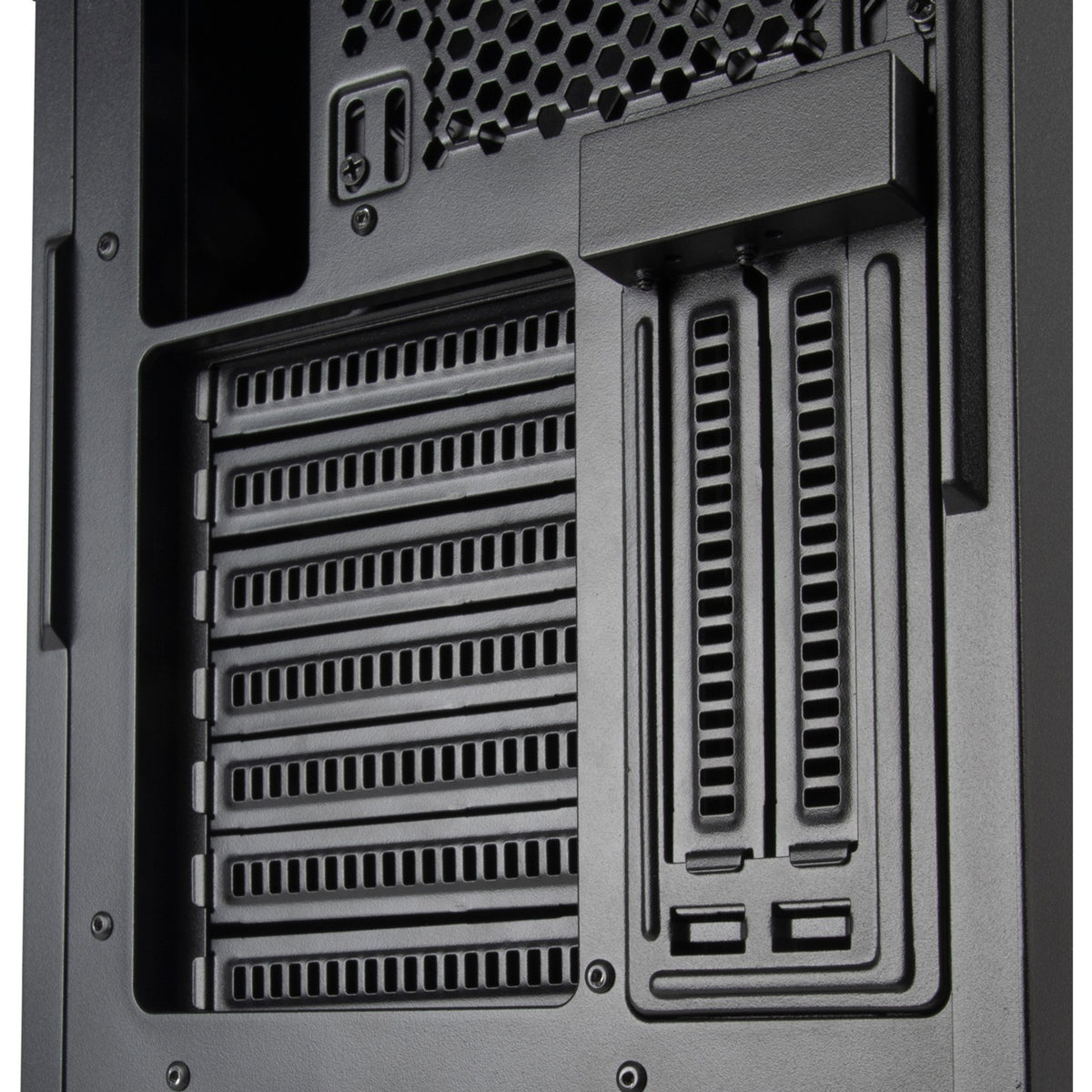 Silverstone sst-sed1-b midi tower behuizing (zwart | 2x usb-a | 1x usb-c)