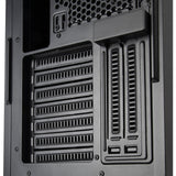 Silverstone sst-sed1-b midi tower behuizing (zwart | 2x usb-a | 1x usb-c)
