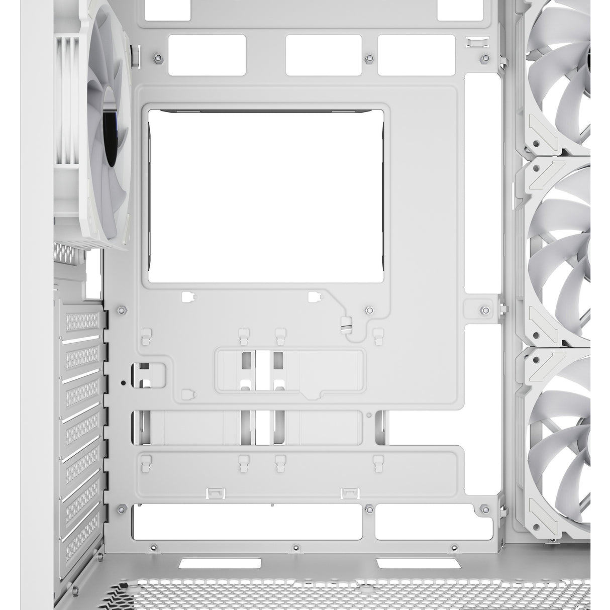 Sharkoon ak7 argb midi tower behuizing (wit | 2x usb-a | 1x usb-c | rgb | tempered glass)