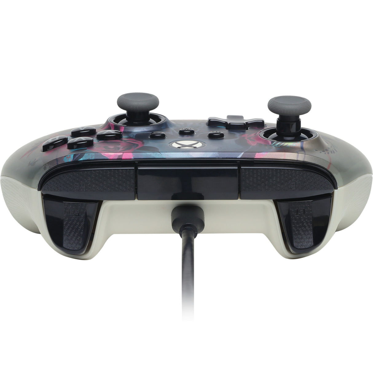 Powera advantage plus bedrade controller voor xbox series x|s - bloom gloom (zilver, xbox series x|s, xbox one, pc)
