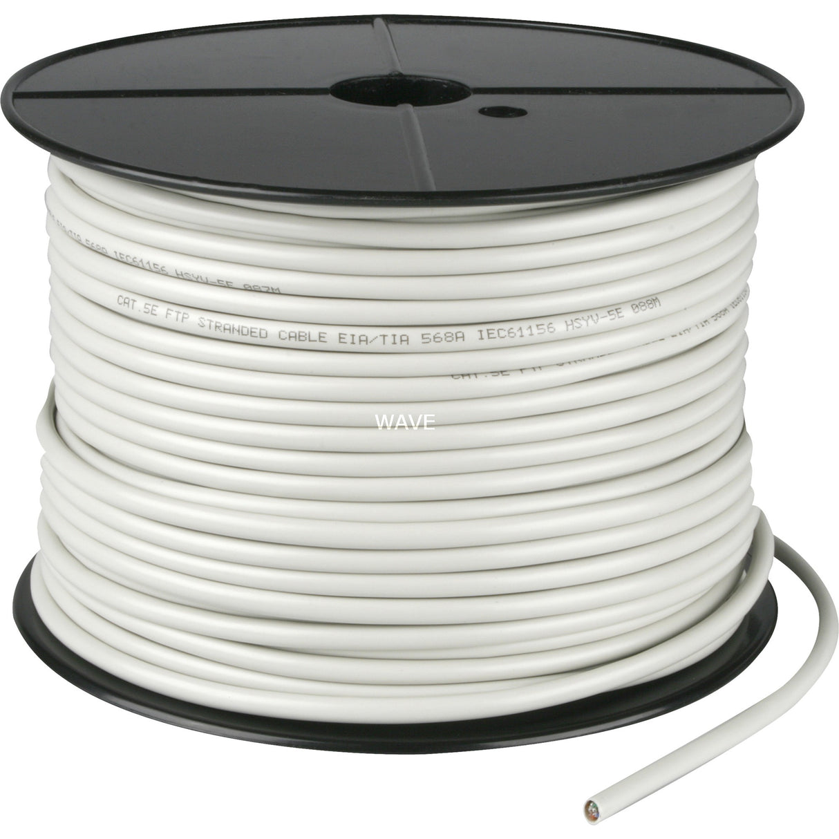 Goobay netwerkabel rj-45 f utp met cat.5e (grijs, 100 meter, kabelrol, flexibel)