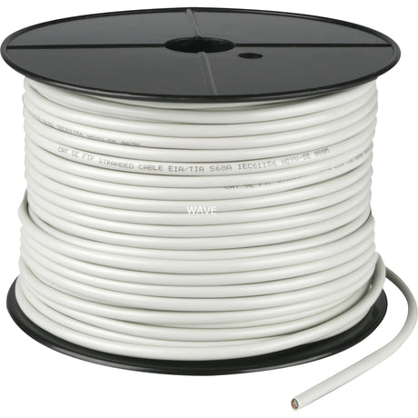 Goobay netwerkabel rj-45 f utp met cat.5e (grijs, 100 meter, kabelrol, flexibel)