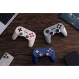 8bitdo pro 3 bluetooth gamepad (paars wit, switch 1 2, pc, android, 2.4 ghz bluetooth usb)