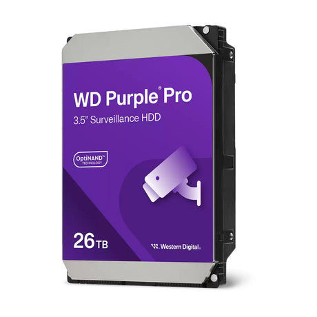 Wd purple pro 26 tb harde schijf (260purp, sata 600, 24 7)