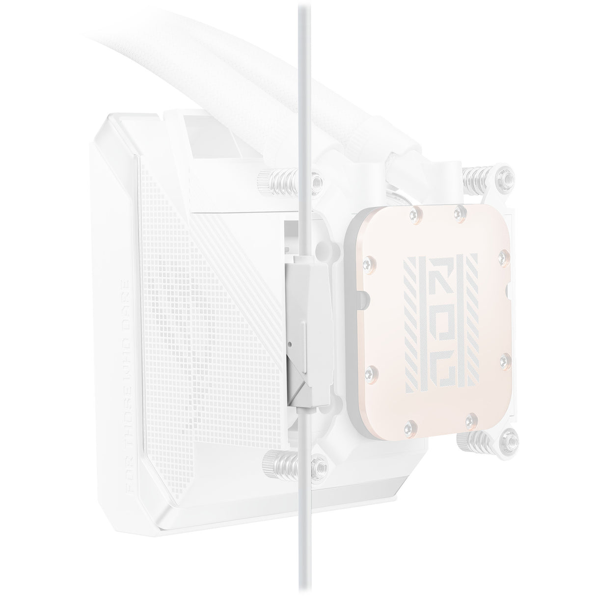 Asus rog strix slc iv 360 argb lcd white edition waterkoeling (wit)