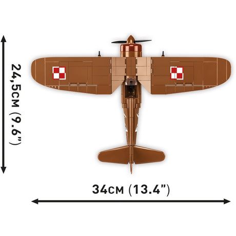 Cobi historical collection - pzl p.11c constructiespeelgoed (schaal 1:32)
