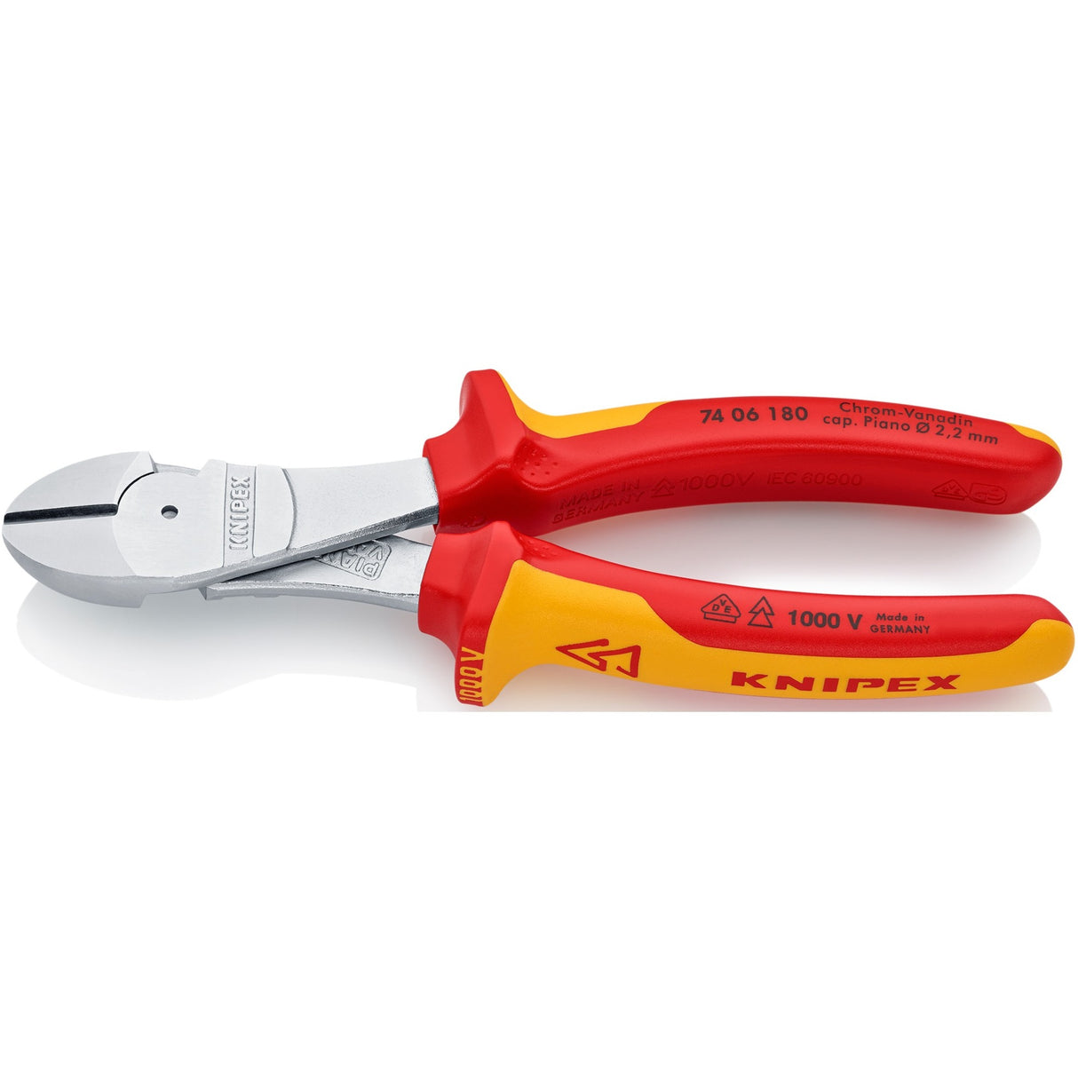 Knipex zijsnijtang - 180 mm
