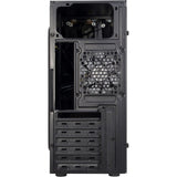 Inter-tech b-02 rgb midi tower behuizing (zwart | 3x usb-a | rgb | window)