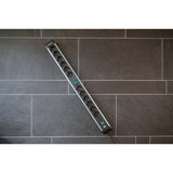 Brennenstuhl premium-alu-line stekkerdoos 12-voudig 3 m h05vv-f 3g1,5 2x 6-voudig schakelbare contactdozen