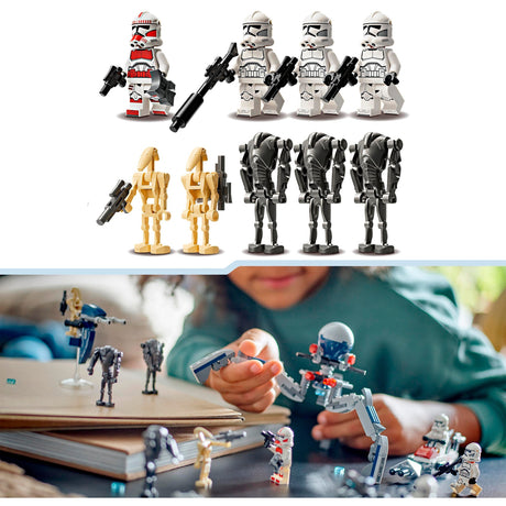 Lego star wars 75372 clone trooper en battle droid battle pack