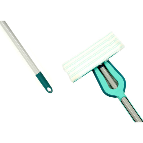Leifheit picobello vloerwisser s micro duo met steel - 27 cm wisbreedte - turqouise - grijs