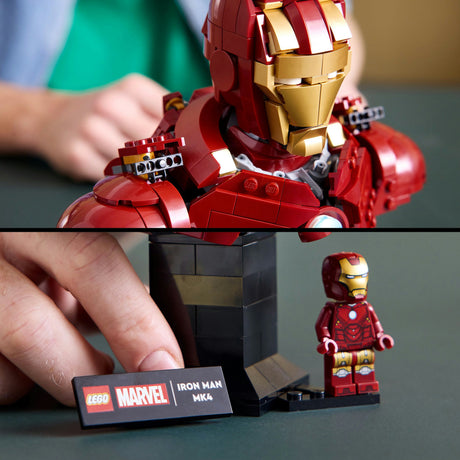 Lego super heroes marvel 76327 iron man mk4 buste