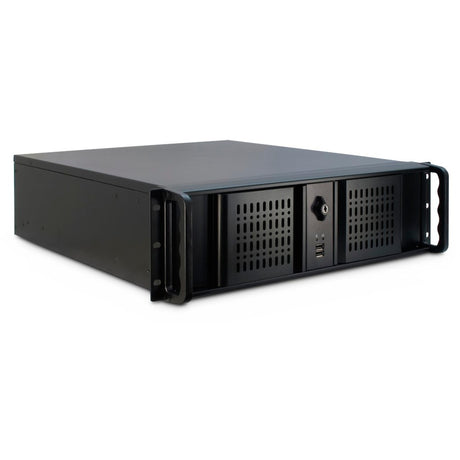Inter-tech 3u-3098-s rack behuizing (zwart | 2x usb-a)