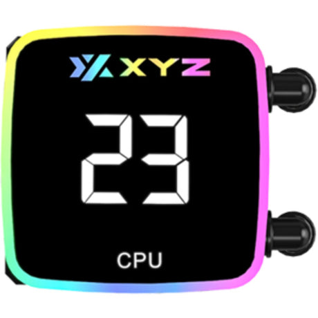 Xyz pc gear aquapulse aio 240 waterkoeling (zwart, argb, pwm)