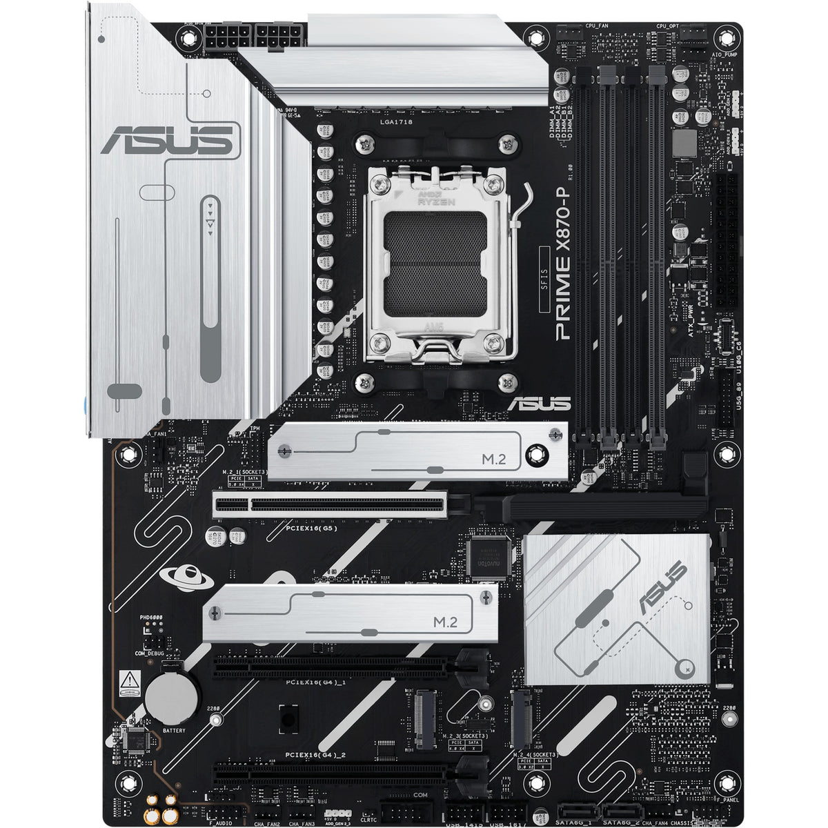 Asus prime x870-p socket am5 moederbord (2,5gb-lan, sound, atx)