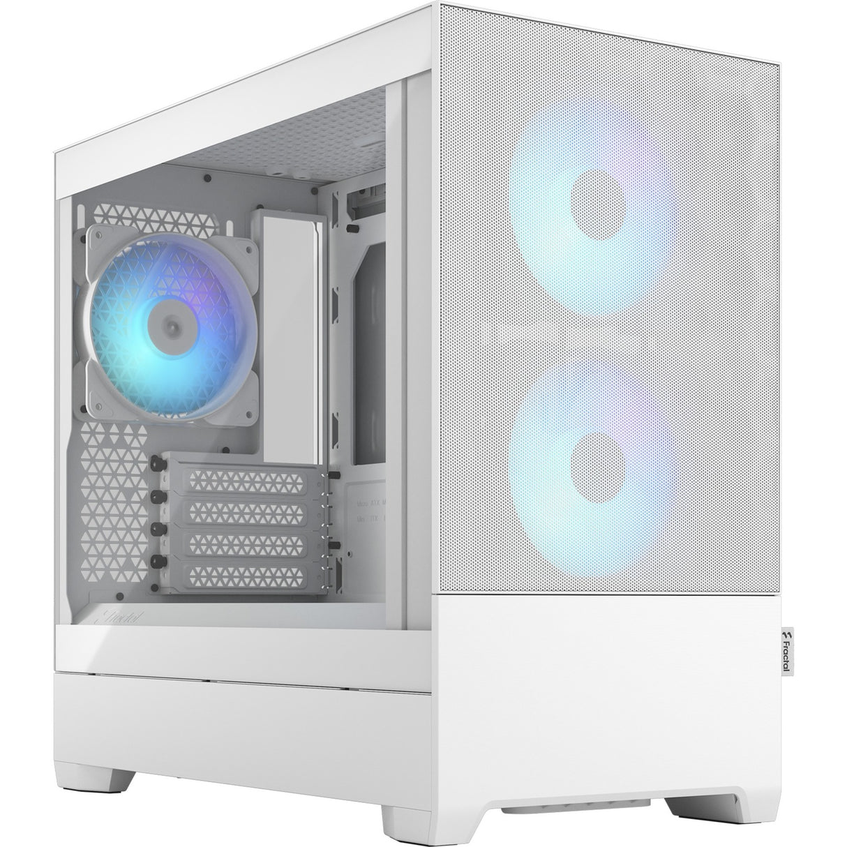 Fractal design pop mini air rgb midi tower behuizing (wit | 2x usb-a | rgb | window)