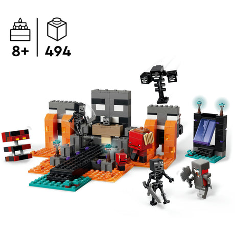 Lego minecraft de wither-strijd videogame speelgoed voor kinderen - 21590
