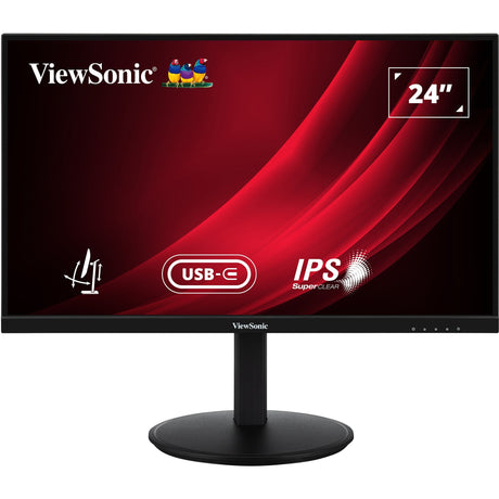 Viewsonic vg2409-mhdu-2 24 monitor (zwart, 1x displayport, 1x mini hdmi, 1x usb-c, 2x usb-a)