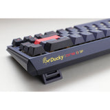Ducky one 3 cosmic blue sf rgb mechanisch toetsenbord (donkerblauw, us lay-out (qwerty), cherry mx speed silver, 65%, rgb leds, double-shot pbt, hot-swappable, quack mechanics)