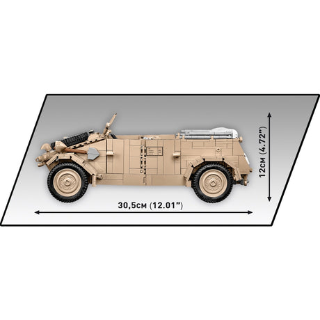 Cobi historical collection - kübelwagen personenkraftwagen typ 82 constructiespeelgoed (schaal 1:12)