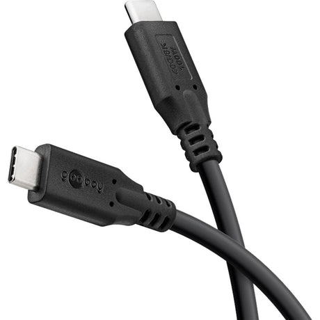 Goobay usb-c 4.0 > usb-c kabel (zwart, 1 meter)