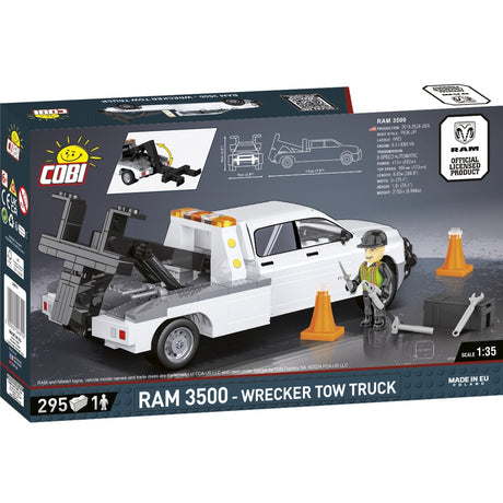 Cobi ram 3500 - wrecker tow truck constructiespeelgoed (schaal 1:35)