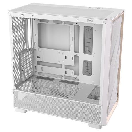 Antec flux midi tower behuizing (wit | 2x usb-a | 1x usb-c | tempered glass)