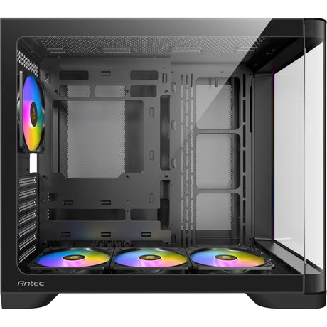 Antec c5 curve argb midi tower behuizing (zwart | 2x usb-a | 1x usb-c | tempered glass)