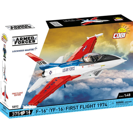 Cobi armed forces - f-16 (yf-16) first flight 1974 constructiespeelgoed (schaal 1:48)
