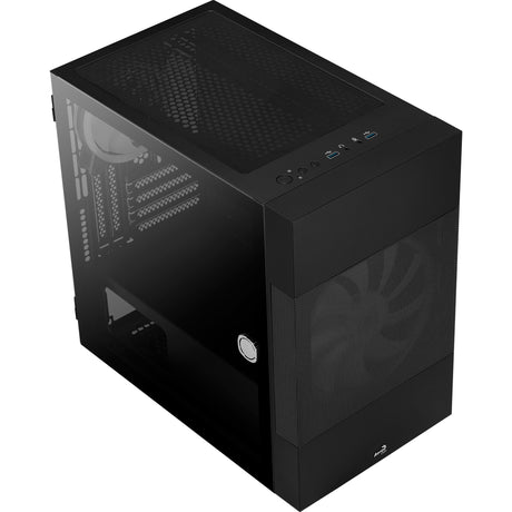 Aerocool atomic v2 mini tower behuizing (zwart | 2x usb-a | window)