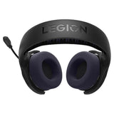 Lenovo legion h410 draadloze gamingheadset over-ear gaming headset (zwart paars, bluetooth, 2,4 ghz, playstation 4, playstation 5, nintendo switch, pc)