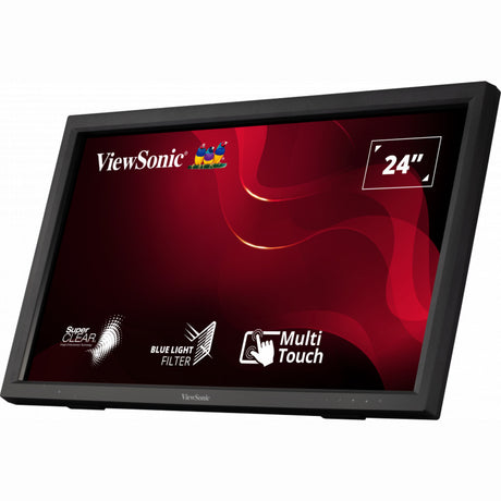 Viewsonic ir touch monitor td2423 24 (zwart, 1x hdmi, 1x dvi, 1x vga, 2x usb-a)
