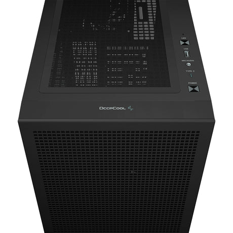 Deepcool ch560 midi tower behuizing (zwart | 1x usb-a | 1x usb-c | rgb | window)