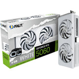 Palit geforce rtx 5060 oc white 8gb grafische kaart (wit, dlss 4, 3x displayport, 1x hdmi 2.1)