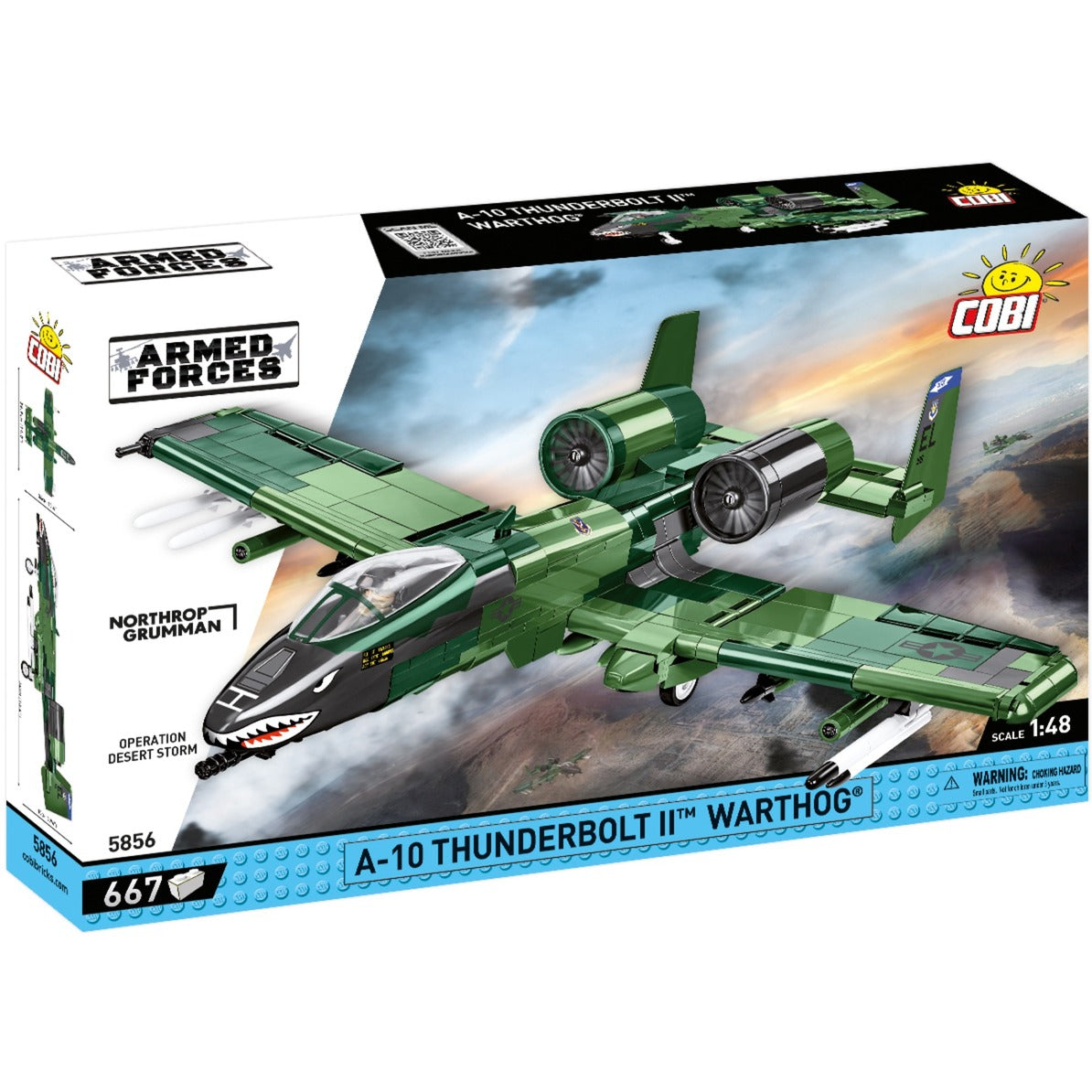 Cobi armed forces - a-10 thunderbolt ii warthog constructiespeelgoed (schaal 1:48)