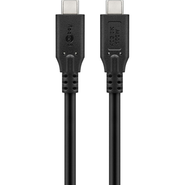 Goobay usb-c 4.0 > usb-c kabel (zwart, 2 meter)