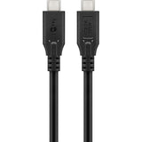 Goobay usb-c 4.0 > usb-c kabel (zwart, 2 meter)