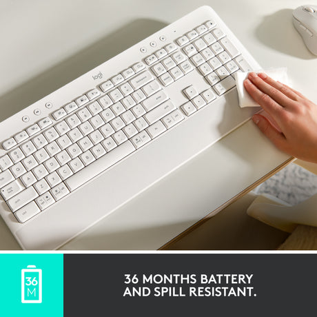 Logitech signature k650 wireless comfort toetsenbord (grafiet, us-international lay-out (qwerty), 100%)