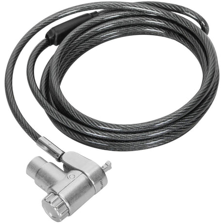 Targus defcon ultimate universal keyed cable lock with adaptable lock head diefstalbeveiliging