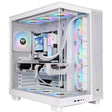 Thermaltake view 380 xl tg argb snow midi tower behuizing (wit | 2x usb-a | 1x usb-c | rgb | window)