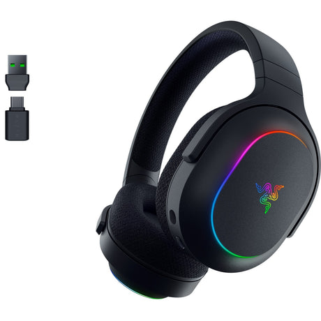 Razer barracuda x chroma over-ear gaming headset (zwart, usb-dongle, bluetooth)