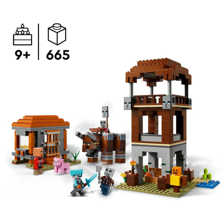 Lego minecraft de plunderaar buitenpost en verwoester bouwpakket - 21278
