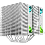 Xyz pc gear thermax 6 duo rgb cpu-koeler (wit, argb, pwm)
