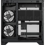 Fractal design pop 2 vision rgb midi tower behuizing (zwart | 1x usb-a | 1x usb-c | rgb | tempered glass)