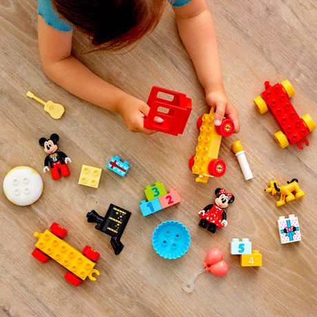 Lego duplo | disney mickey %26 minnie verjaardagstrein, bouwbaar speelgoed voor peuters 10941
