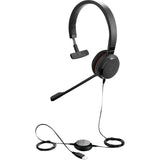 Jabra evolve 30 ii uc mono on-ear headset (zwart)