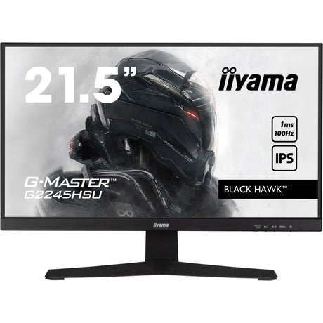 Iiyama g-master black hawk g2245hsu-b2 22 gaming monitor (zwart, 1x displayport, 1x hdmi, 2x usb-a)