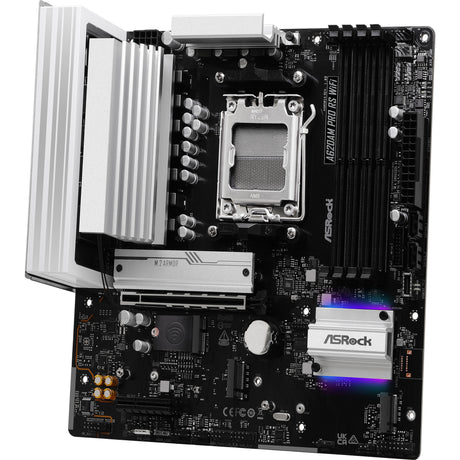 Asrock a620am pro rs wifi socket am5 moederbord (raid, 2.5 gb-lan, wlan, bt, sound, µatx)